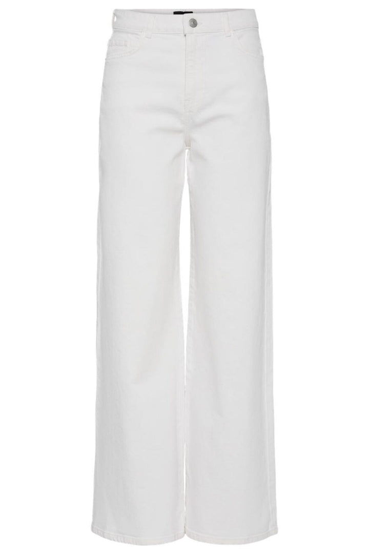 Pieces - Pcselma Wide Jeans Od - 4647234 Bright White Jeans 