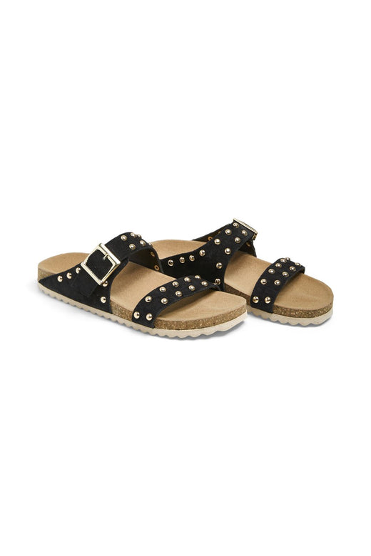 Pieces - Pcseluna Suede Fotbed Sandal - 4714638 Black