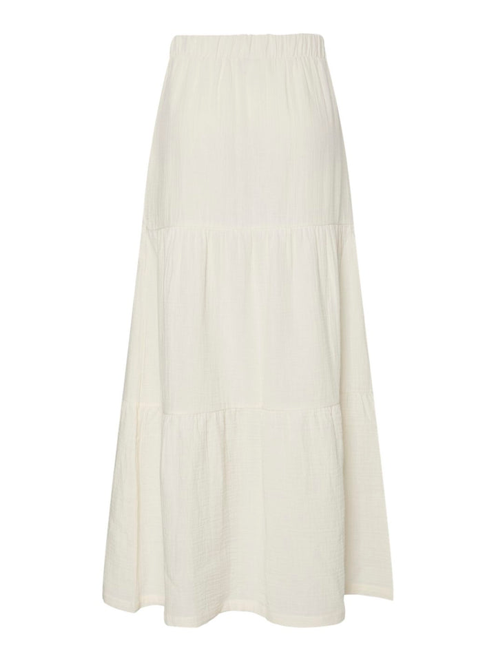 Pieces - Pcsikka Maxi Skirt - 4591363 Cloud Dancer