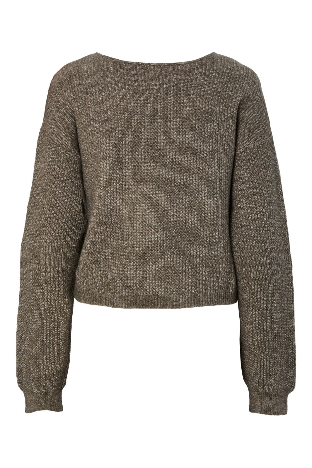 Pieces - Pcsilly Ls Rev Wrap Knit - 4909178 Morel