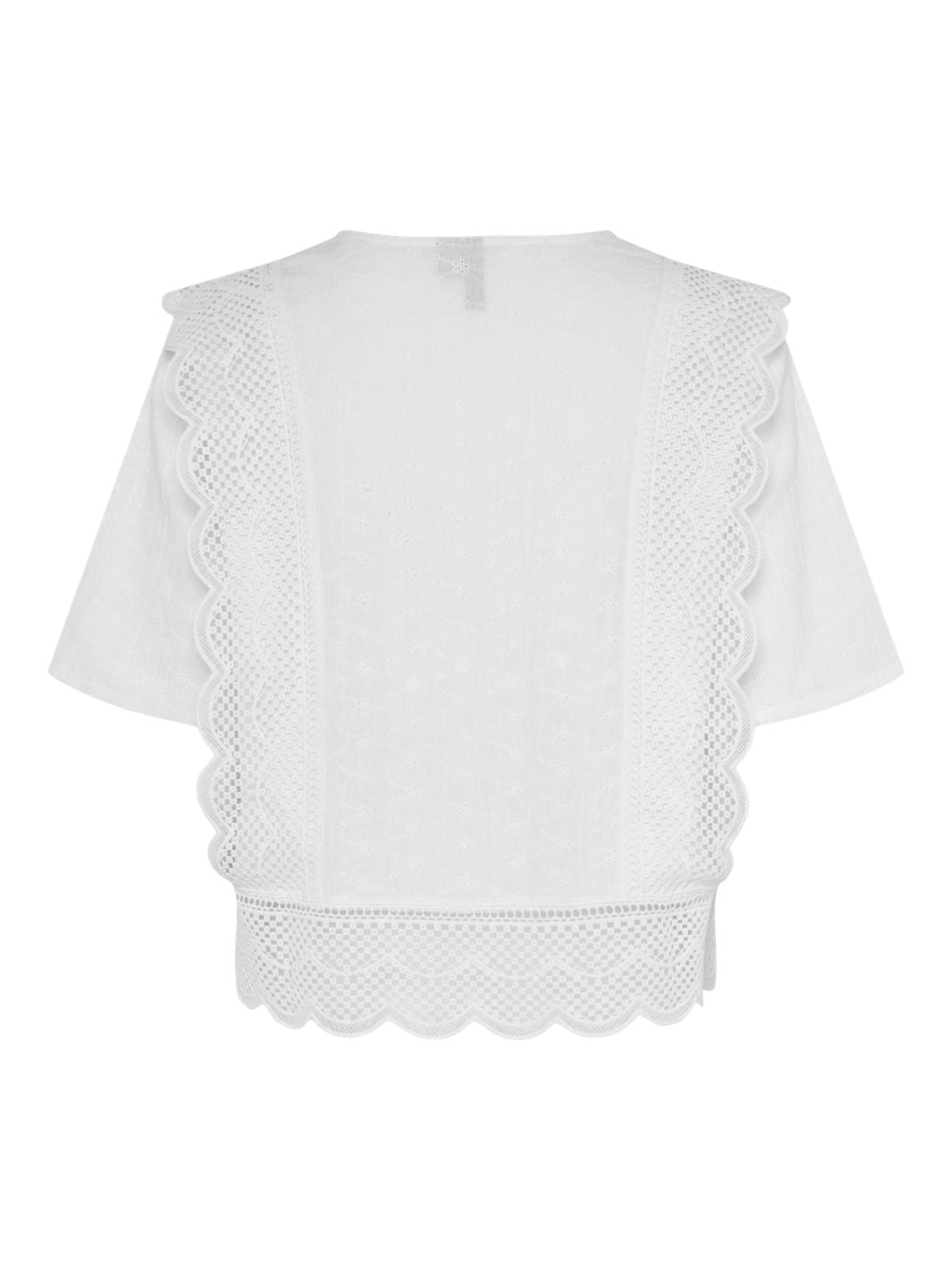 Pieces - Pcsiminna Ss Top - 4691303 Cloud Dancer