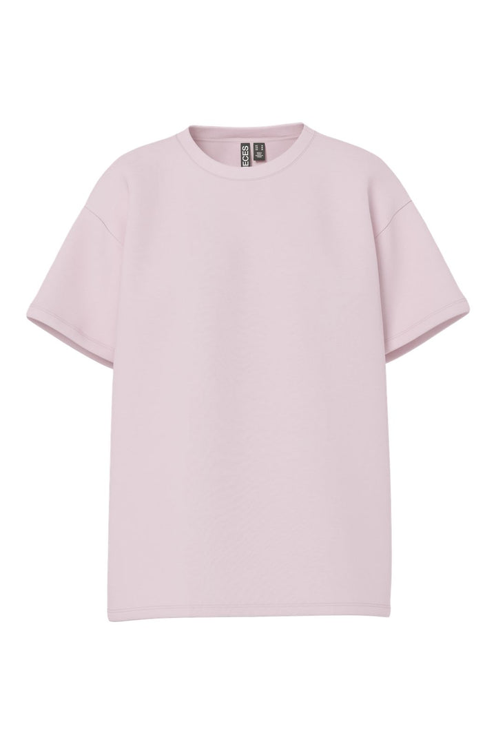 Pieces - Pcskylar Ss Oversized Tee - 4940930 Roseate Spoonbill