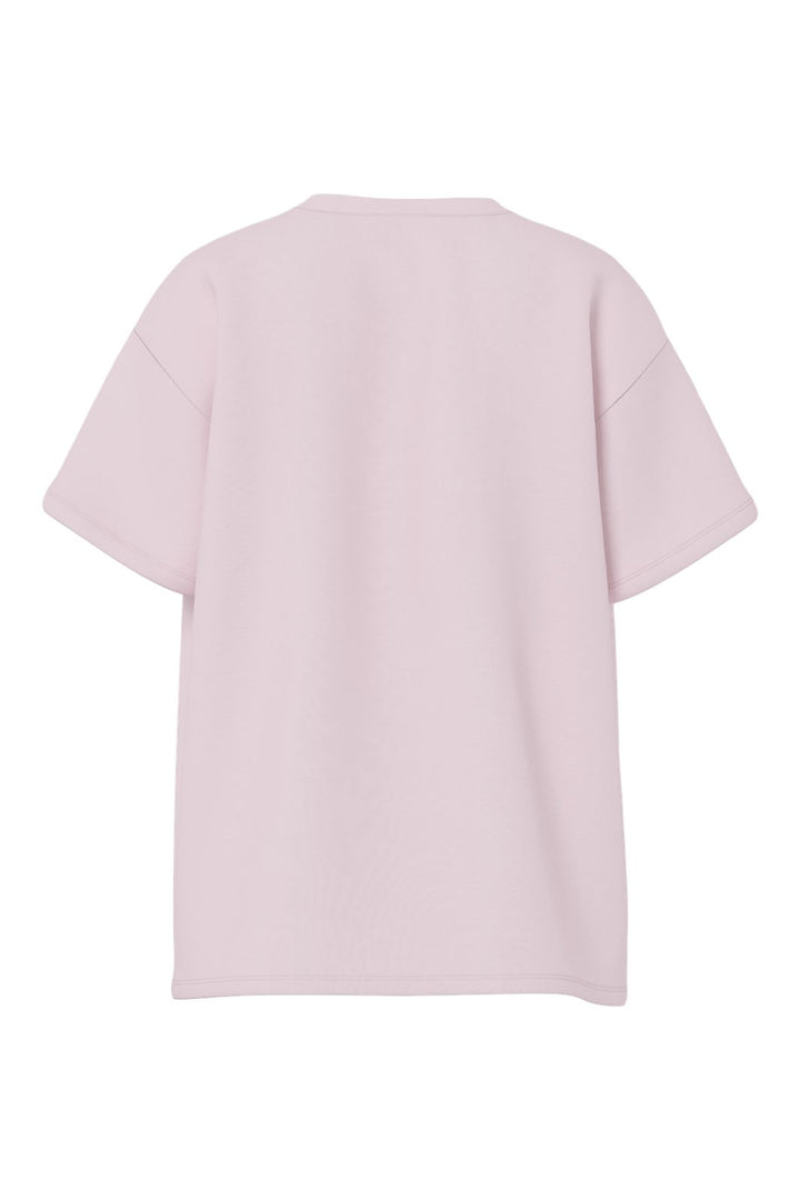 Pieces - Pcskylar Ss Oversized Tee - 4940930 Roseate Spoonbill