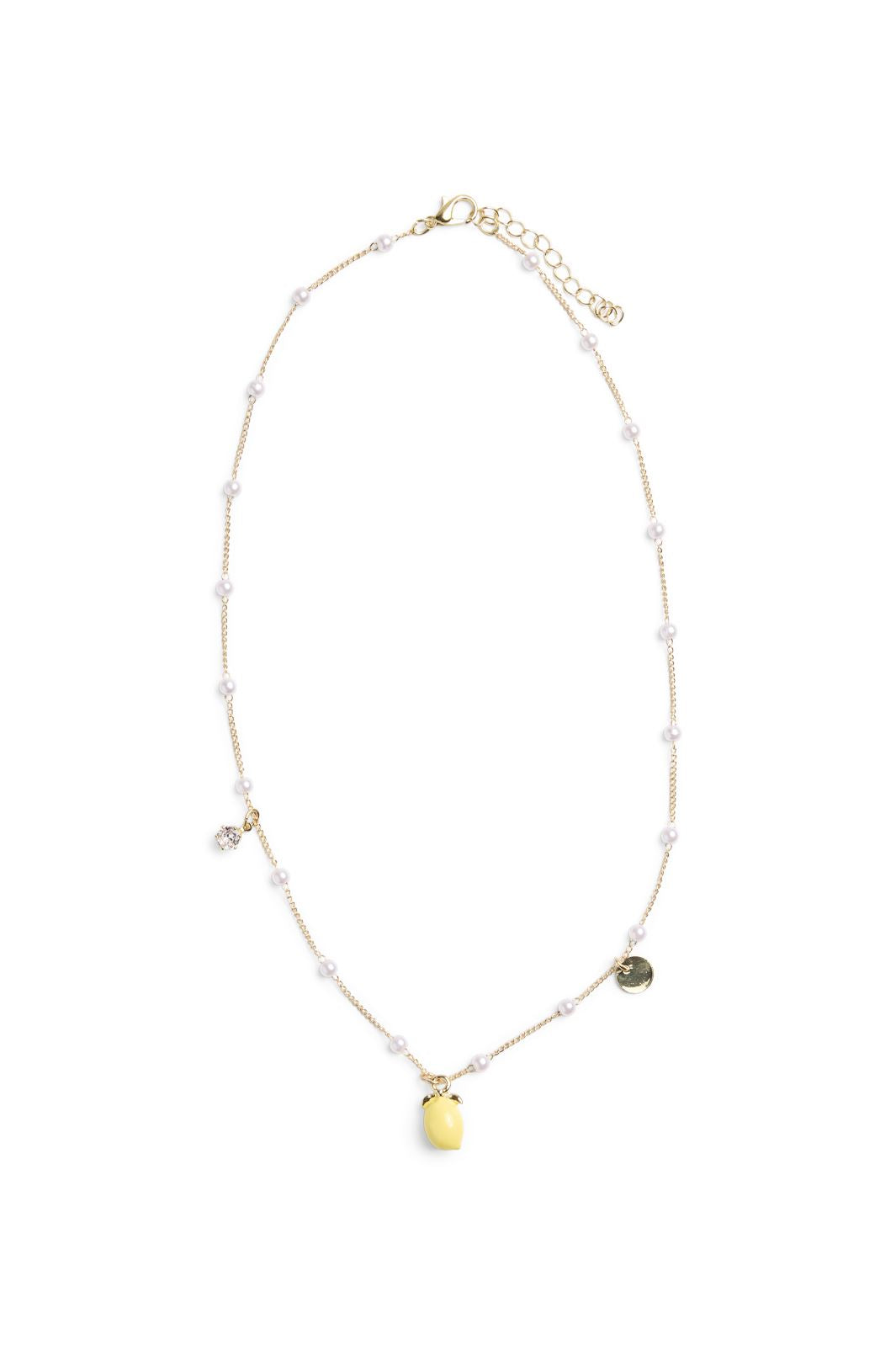 Pieces - Pcsruity Necklace Box - 4626680 Gold Colour St2/Lemon
