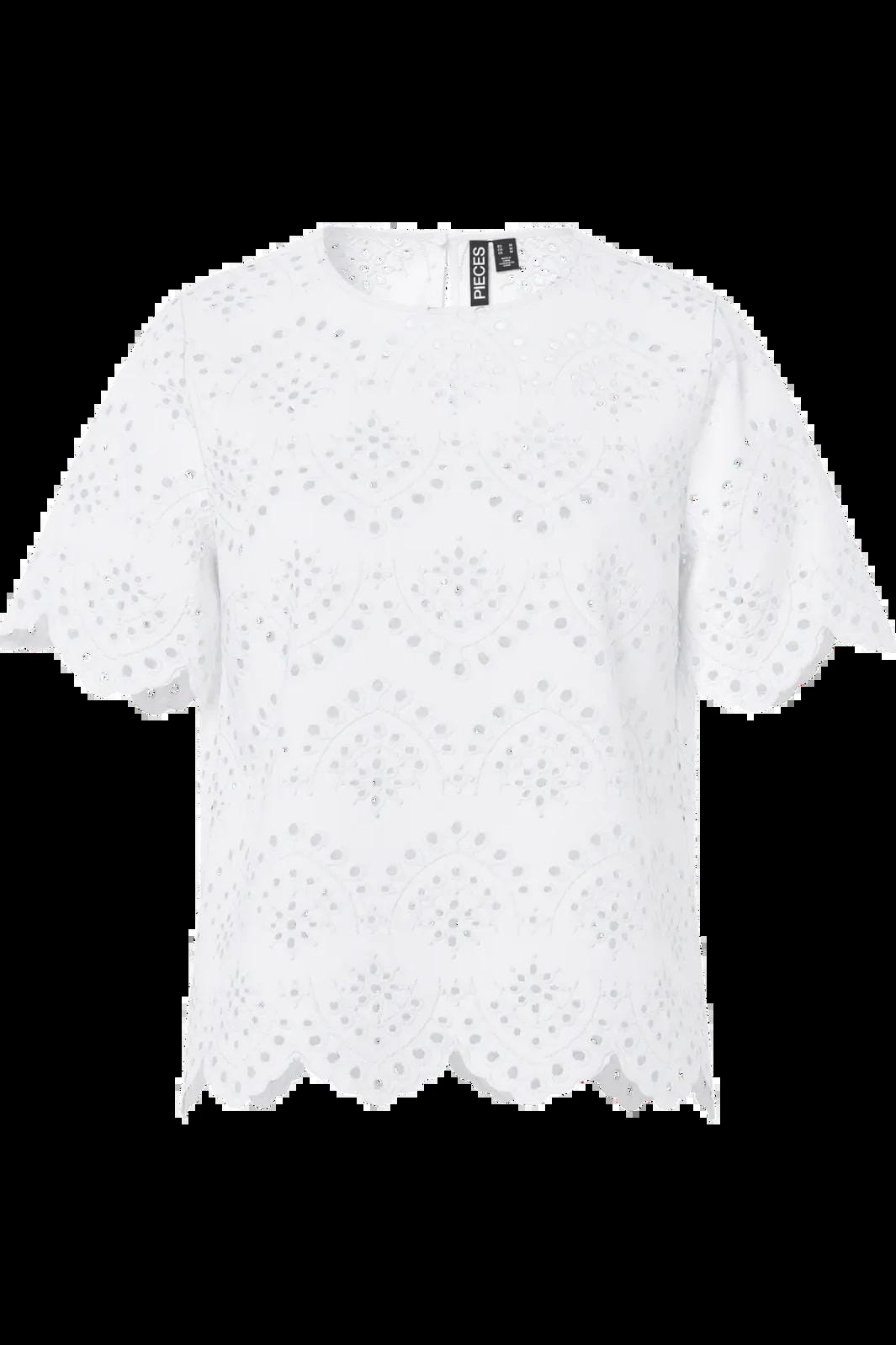 Pieces - Pcvilde Ss Top - 4902052 Bright White Tank Top 