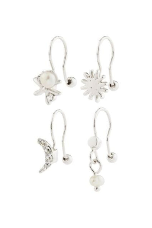 Pilgrim - Evon Ear Cuff 4-in-1 Set, Silver-plated 262626013 - Silver Plated