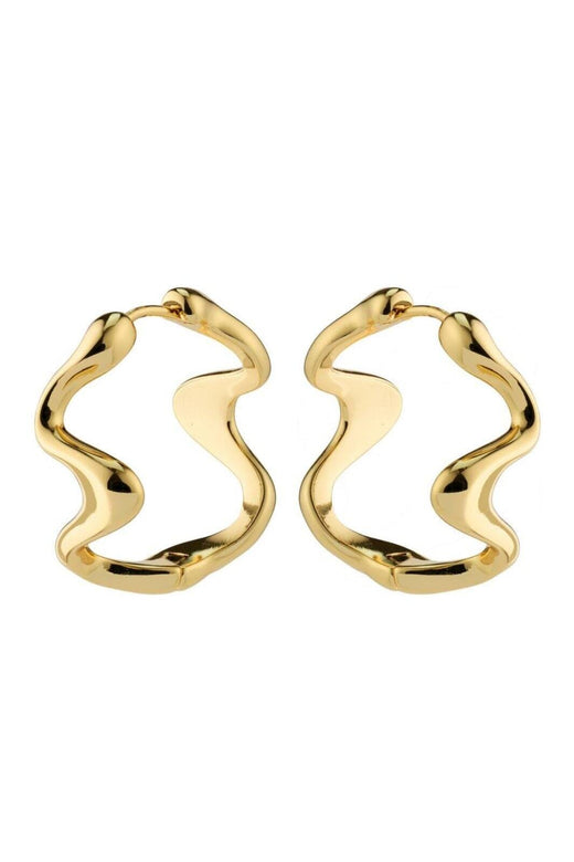 Pilgrim - Moon 102412003 - Gold Plated Øreringe 