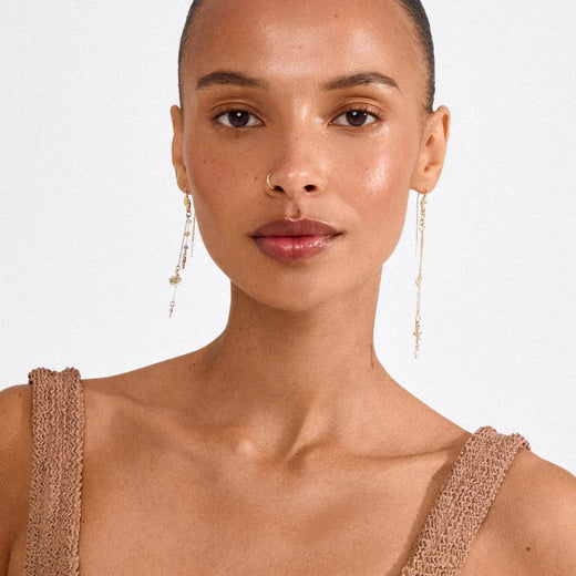 Pilgrim - Prism Earrings Gold-plated 132622013 - Gold Plated Øreringe 