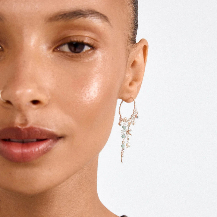 Pilgrim - Prism Hoop Earrings Silver-plated 132626023 - Silver Plated Øreringe 