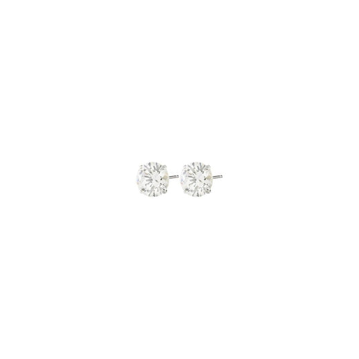Pilgrim - Sable Crystal Earstuds Silver-plated 662716053 - Silver Plated