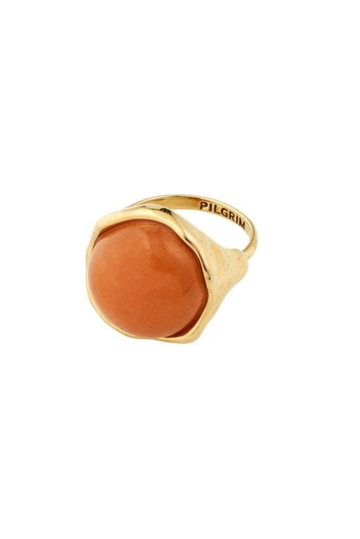 Pilgrim - Sense Ring Gold-plated/aventurine 132542904 - Gold Plated