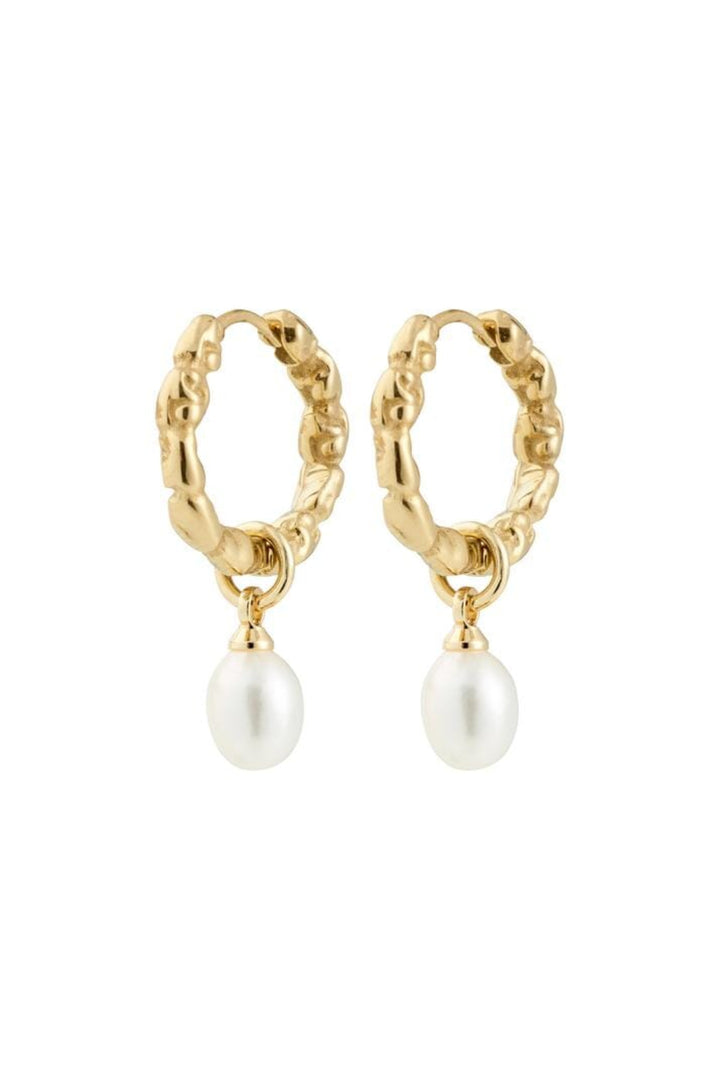 Pilgrim - Shift Pearl Earrings Gold-plated 122542013 - Gold Plated