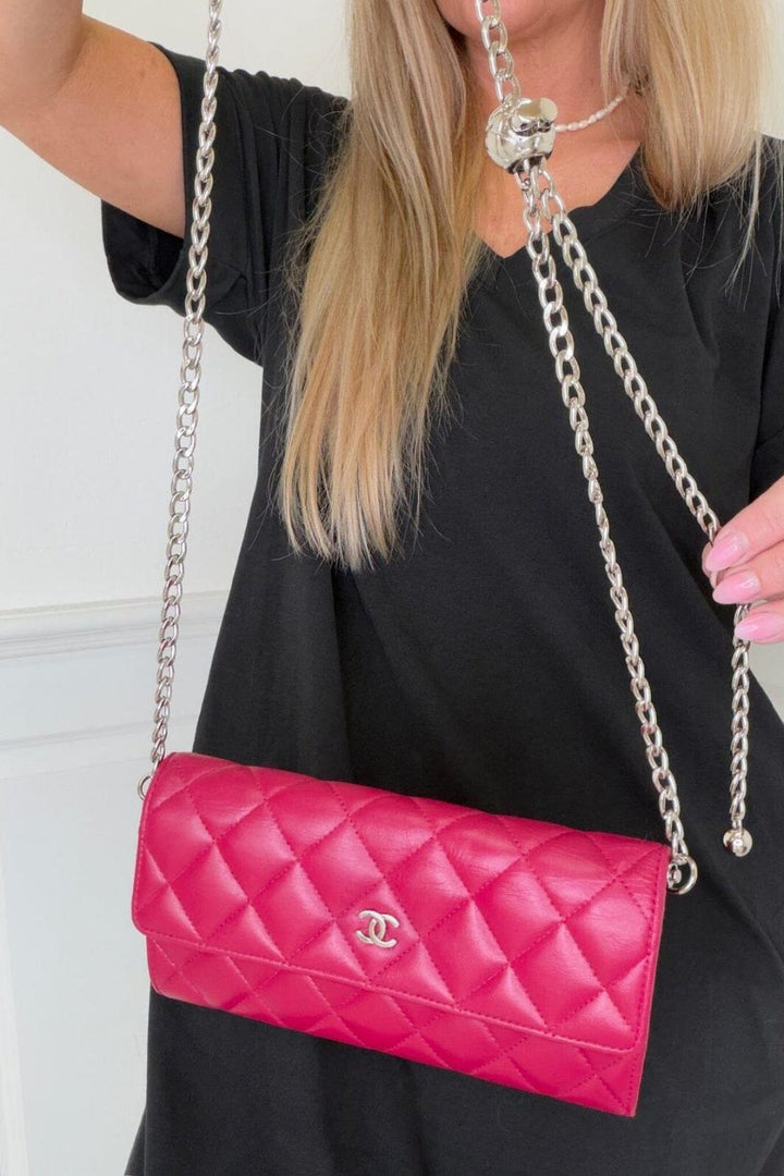 Preloved Vintageline X Molly&My - Chanel Classic Flap Wallet 3 - Logo Tasker 