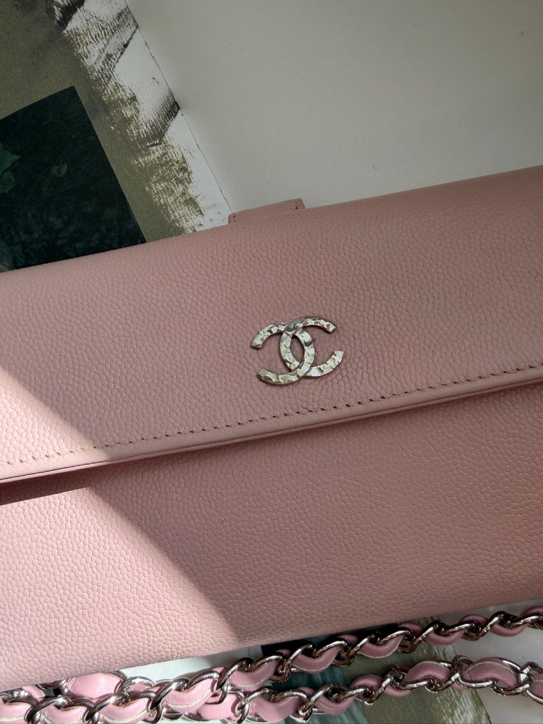 Preloved Vintageline X Molly&My - Chanel Flap Wallet - Pink 