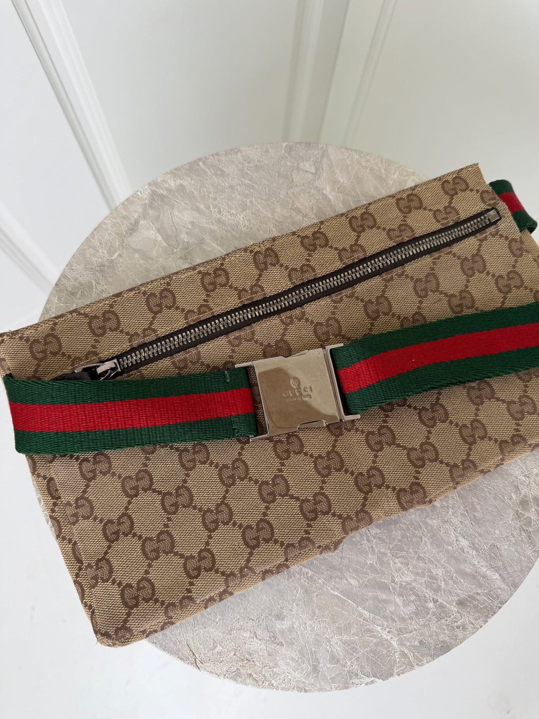 Preloved Vintageline X Molly&My - Gucci Bumbag 3337 – Vintag - Logo Bæltetasker 