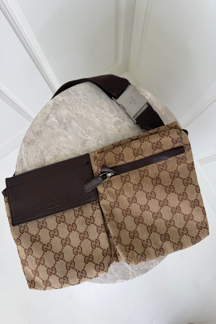Preloved Vintageline X Molly&My - Gucci Bumbag 3341 – Vintage - Logo Bæltetasker 