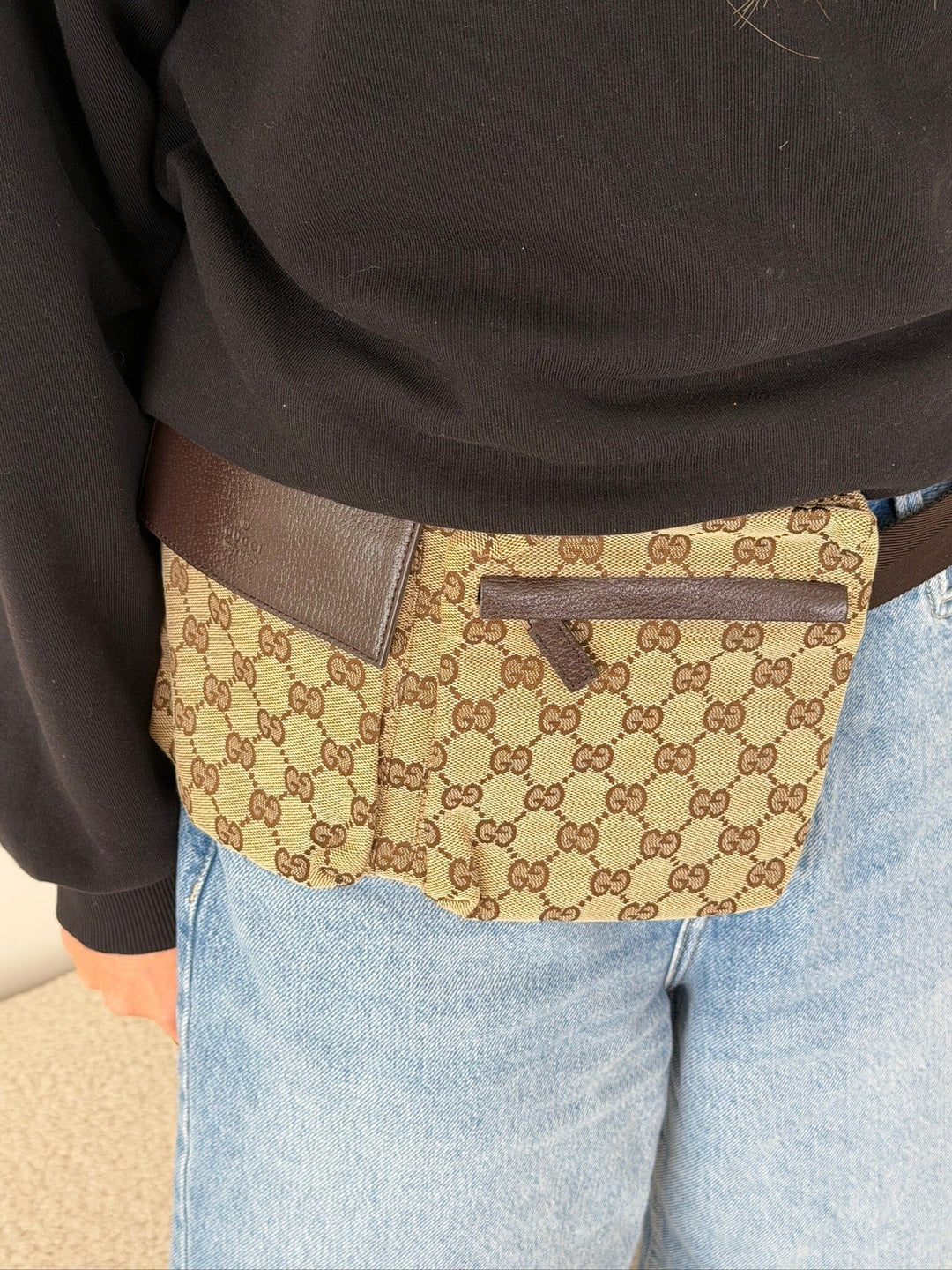 Preloved Vintageline x Molly&My - Gucci Bumbag – Vintage 1 - Logo Bæltetasker 