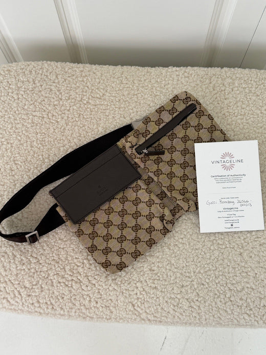 Preloved Vintageline x Molly&My - Gucci Bumbag – Vintage 1 - Logo Bæltetasker 