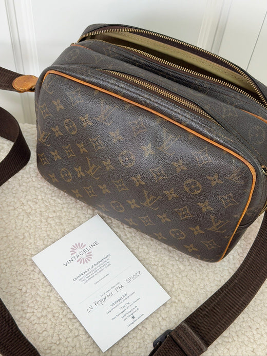 Preloved Vintageline x Molly&My - Louis Vuitton Reporter Pm – Vintage Monogram Canvas - Logo Tasker 
