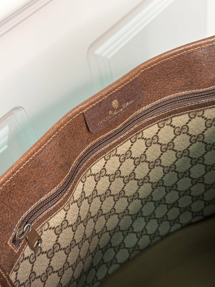 Preloved Vintageline x Molly&My - Vintage Gucci Shopper Inkl. Pung - Logo Tasker 