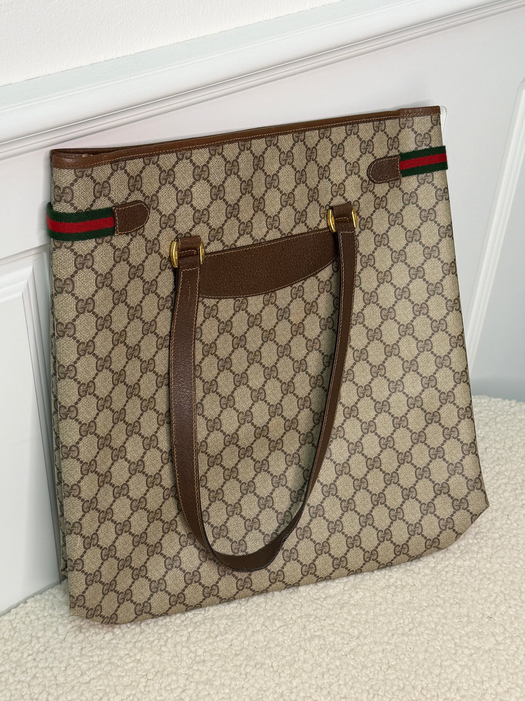 Preloved Vintageline x Molly&My - Vintage Gucci Shopper - Logo Tasker 