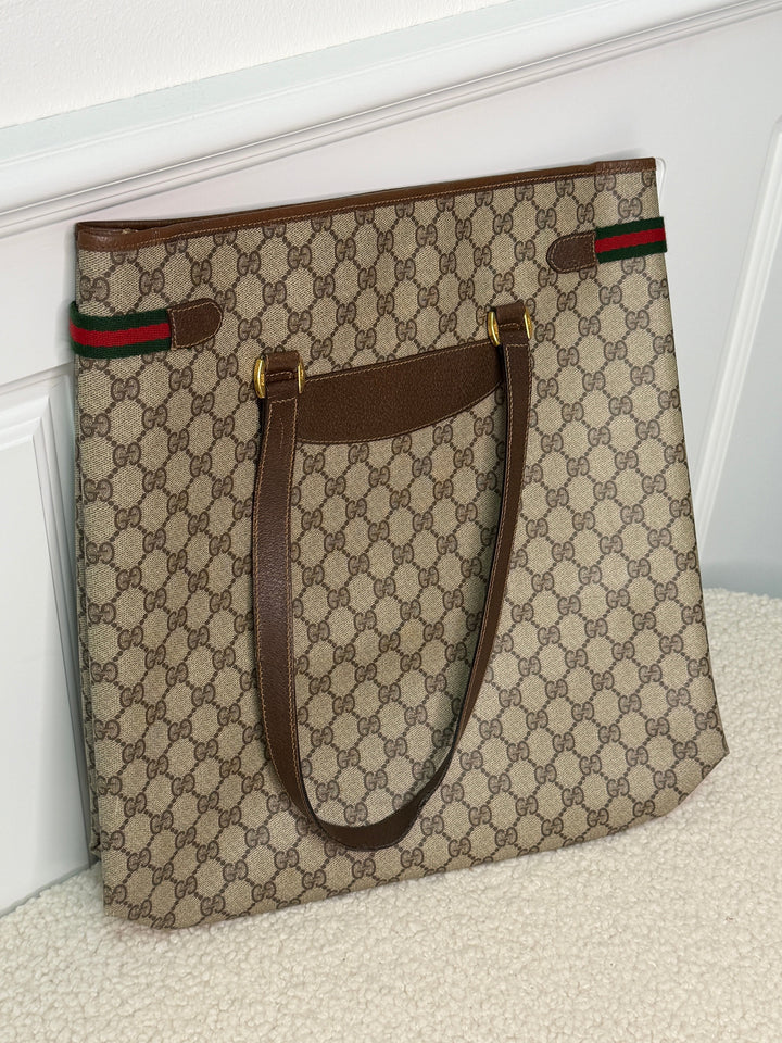 Preloved Vintageline x Molly&My - Vintage Gucci Shopper - Logo Tasker 