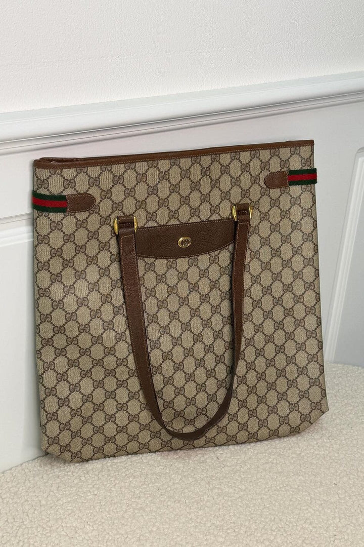 Preloved Vintageline x Molly&My - Vintage Gucci Shopper - Logo Tasker 