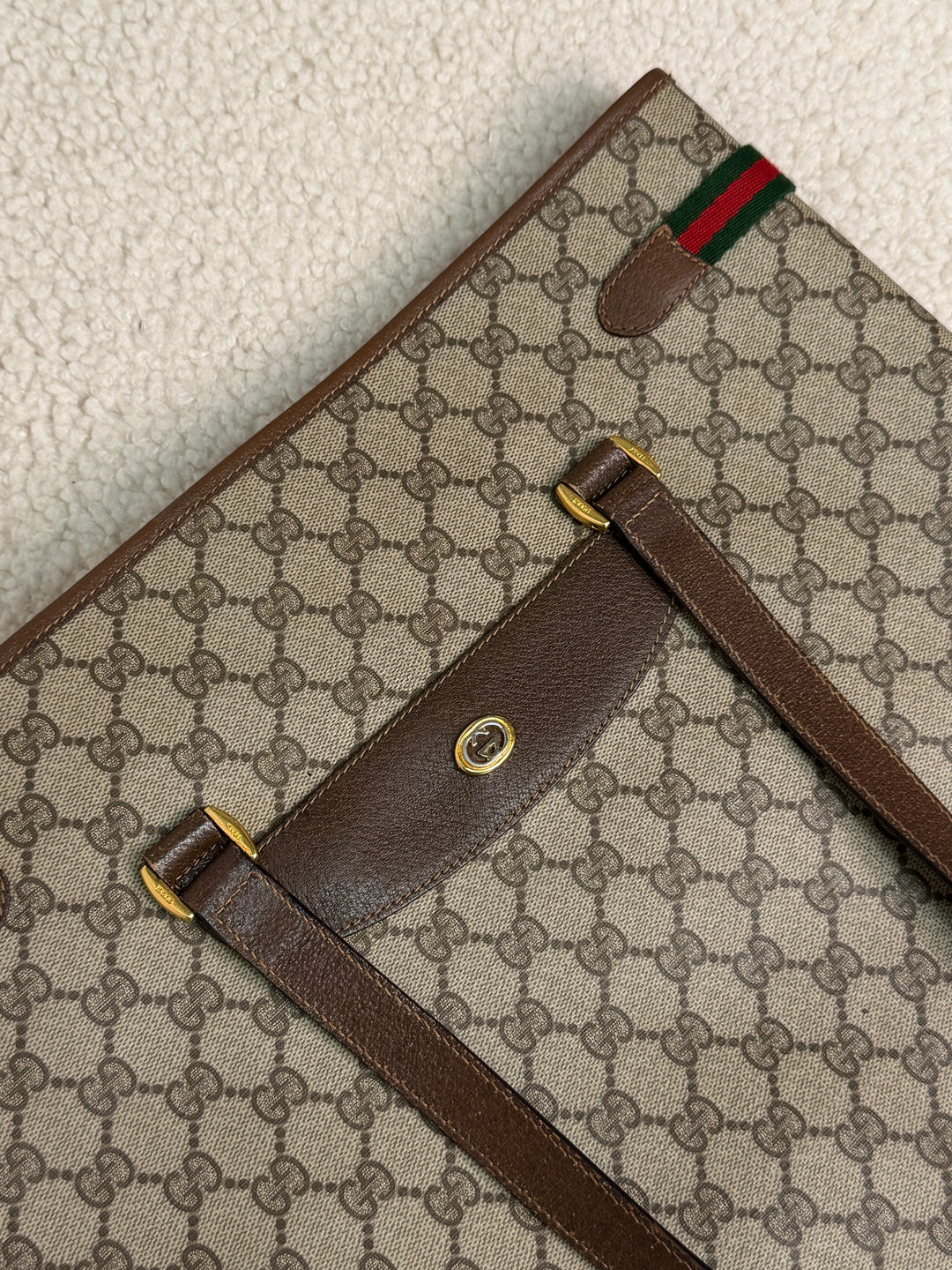 Preloved Vintageline x Molly&My - Vintage Gucci Shopper - Logo Tasker 