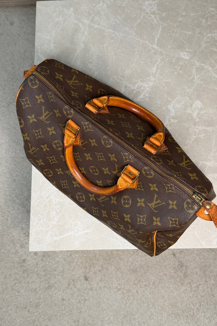 Preloved Vintageline x Molly&My - Vintage Louis Vuitton Speedy 35 - Brown Tasker 