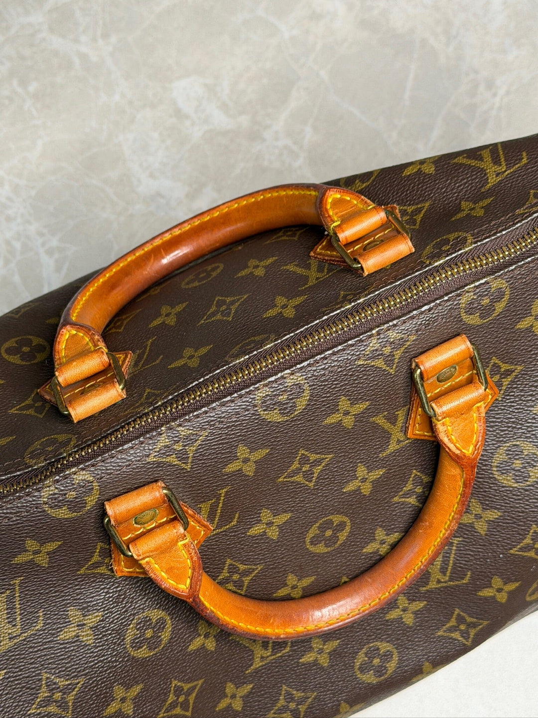 Preloved Vintageline x Molly&My - Vintage Louis Vuitton Speedy 35 - Brown Tasker 