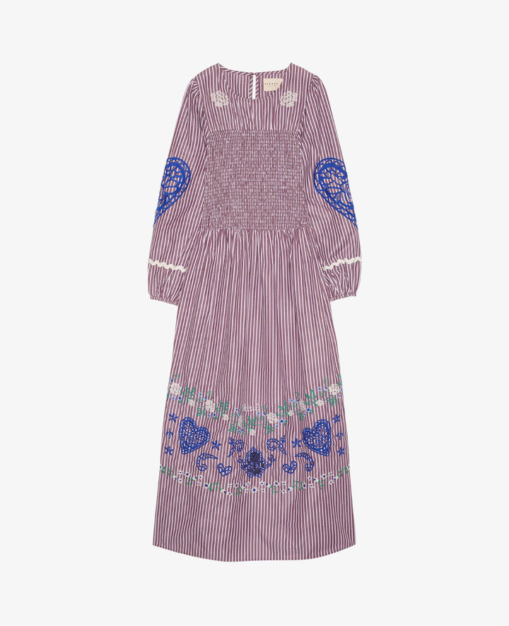 Sissel Edelbo - Ivy Dress Se 2021 - Purple Stripes
