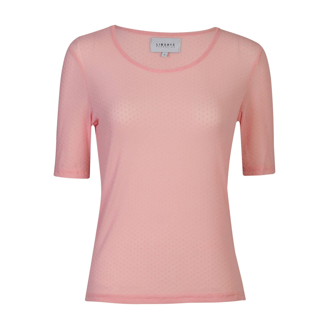 Liberte - Mesh Ss Tshirt, Dot 22011 - Rose
