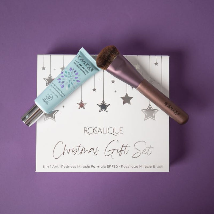 Rosalique - Julegaveæske 3 i 1 - Antirødme Creme Makeup 
