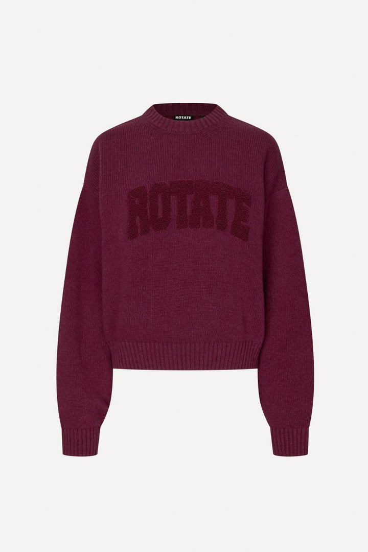 Rotate - Crewneck Sweater 1165122734 - 2734 Zinfandel Strikbluser 