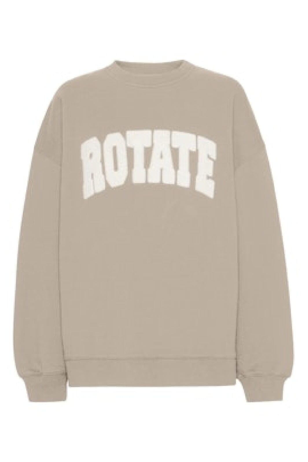 Rotate - Heavy Sweat Crewneck 115316532 - Cement Sweatshirts 