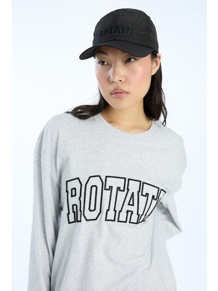 Rotate - Jersey Ls T-shirt 1153281473 - 1473 Light Grey Melange T-shirts 