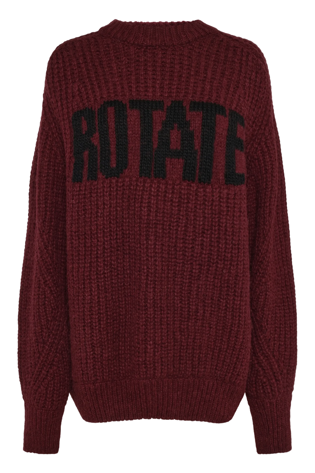 Rotate - Knitted Logo Sweater 1164492694 - 2694 Winetasting Strikbluser 