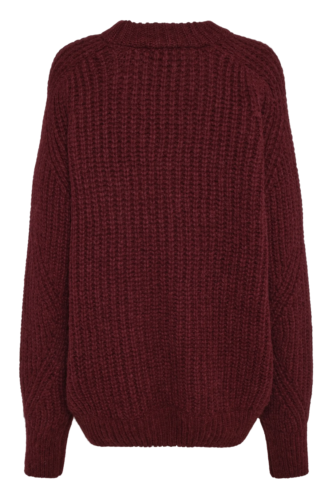 Rotate - Knitted Logo Sweater 1164492694 - 2694 Winetasting Strikbluser 