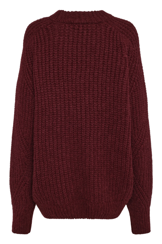 Rotate - Knitted Logo Sweater 1164492694 - 2694 Winetasting Strikbluser 