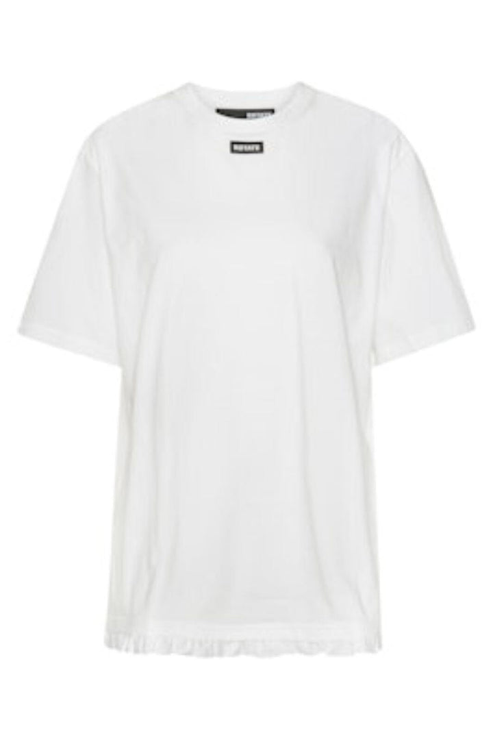 Rotate - Large T-shirt W/ Ruffle 115282400 - 400 Bright White T-shirt 