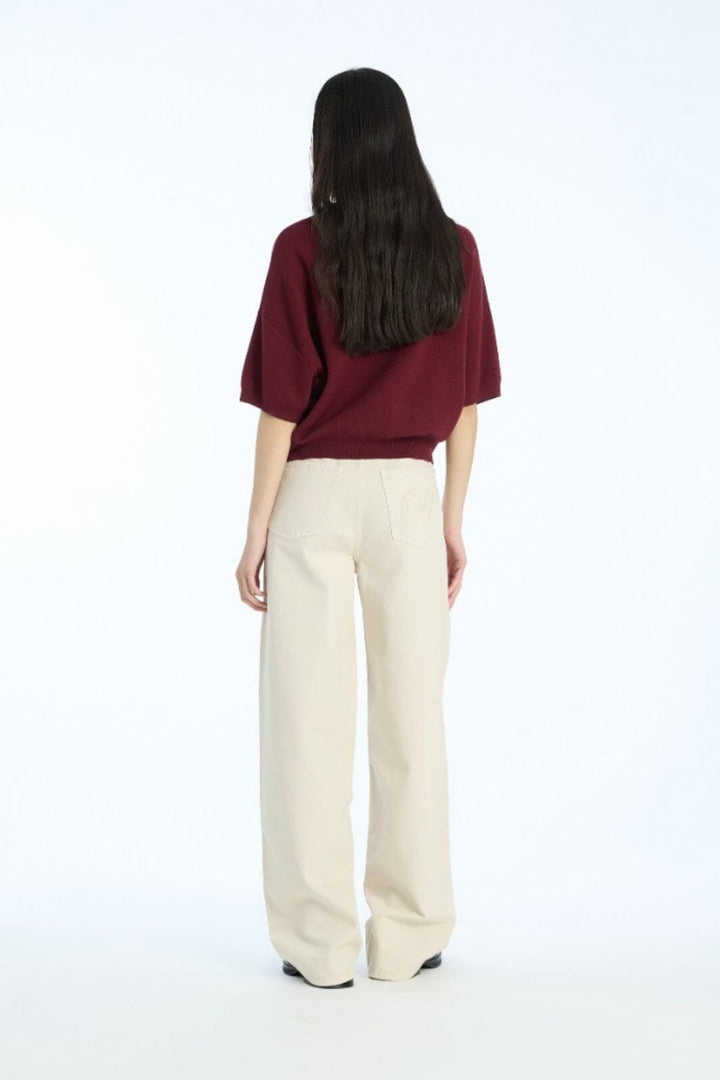 Rotate - Slinky Knit Polo1143042734 - Zinfandel