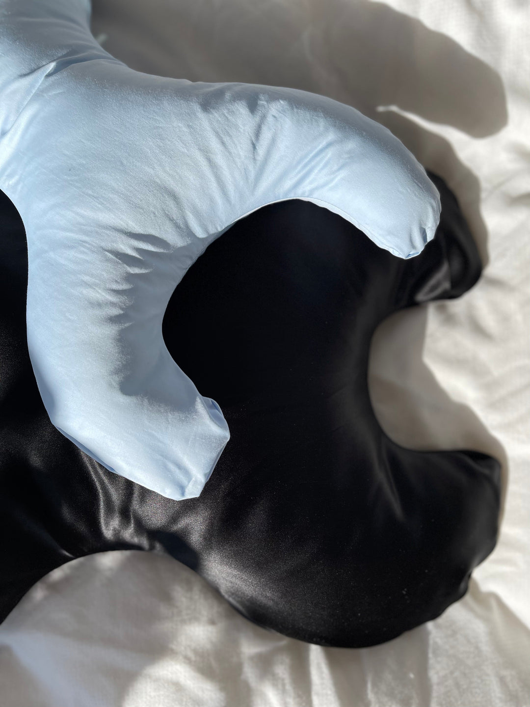 Save My Face - Le Grand - stor pude med 100% silkebetræk Black Puder 