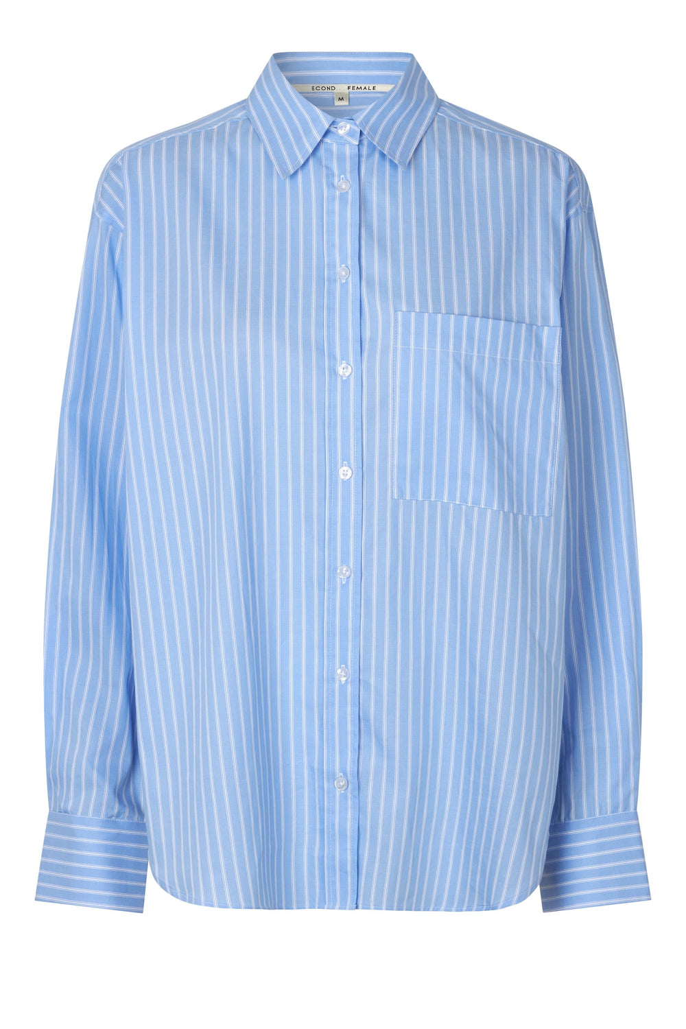 Second Female - Amale Shirt - 5039 Light Blue Stripe Skjorter 