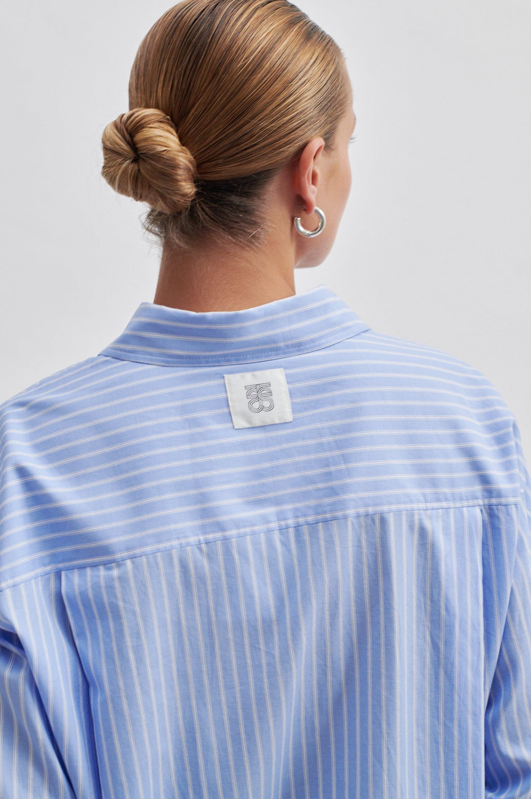Second Female - Amale Shirt - 5039 Light Blue Stripe Skjorter 