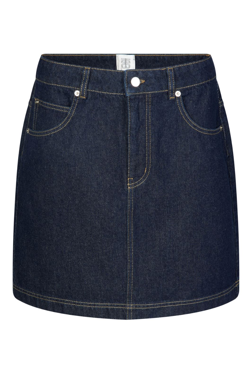 Second Female - Columbus Skirt - 5998 Dark blue denim Nederdele 