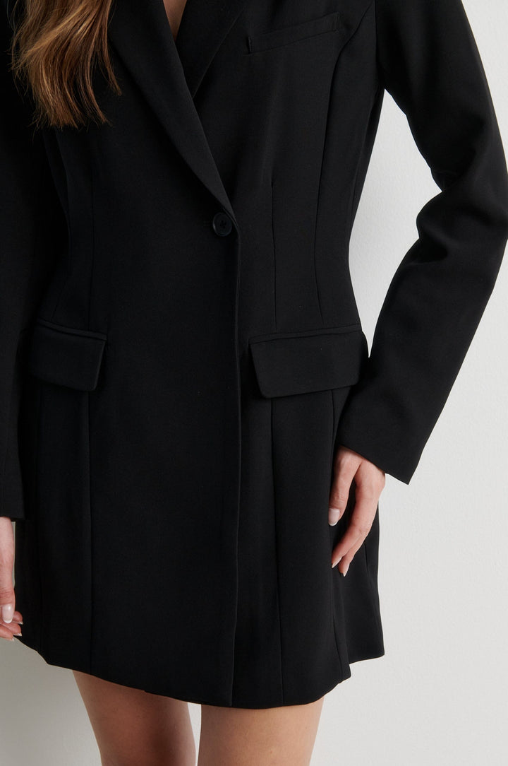 Second Female - Festa Fitted Blazer Dress 61310 - 8001 Black Kjoler 