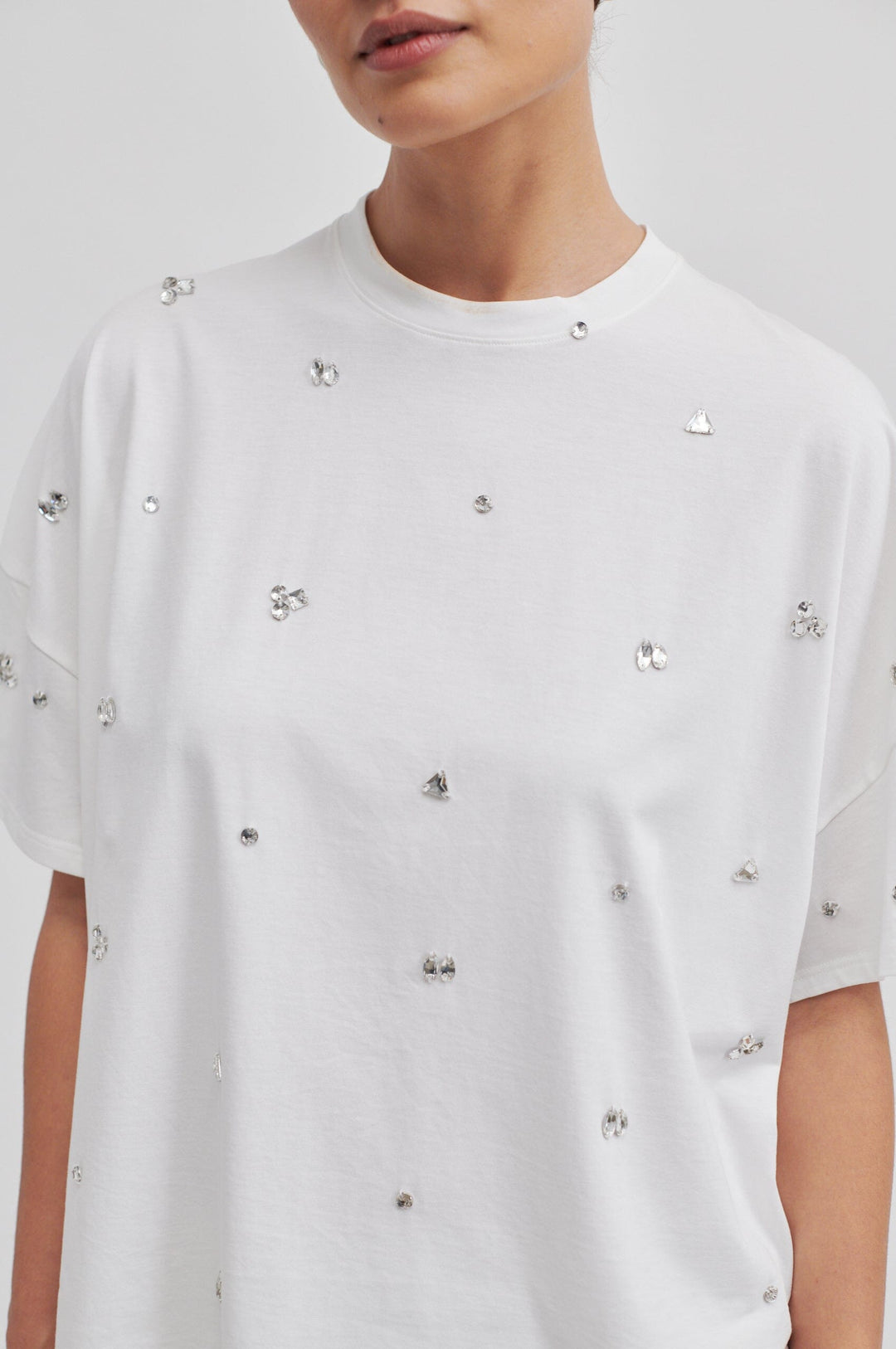 Second Female - Glitta Tee - 1001 White T-shirts 