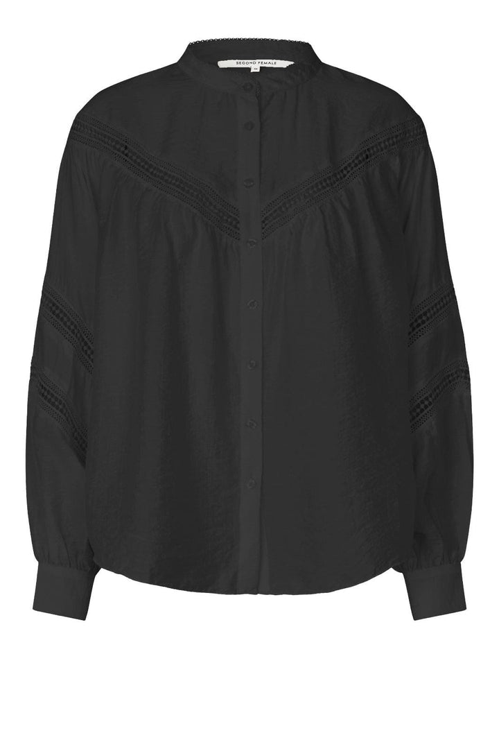 Second Female - Indy Shirt 60359 - 8001 Black Bluser 