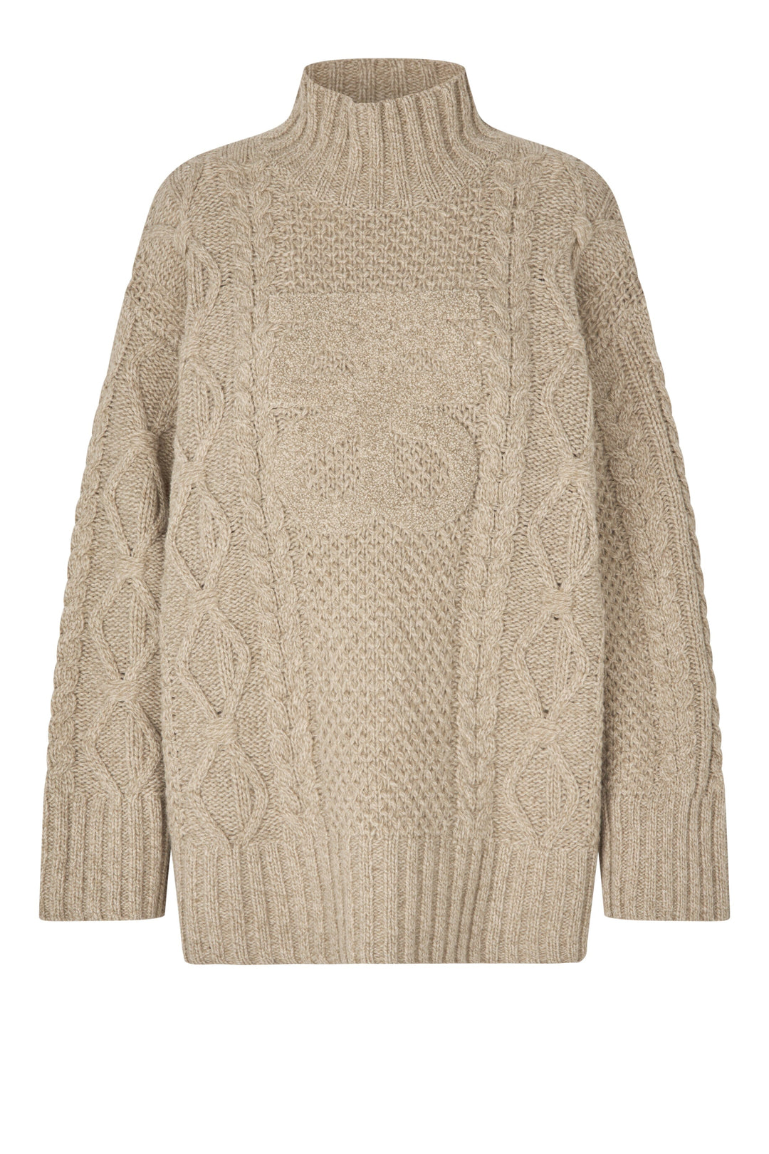 Second Female - Janne Knit T-Neck 61044 - 6007 Camel melange Strikbluser 