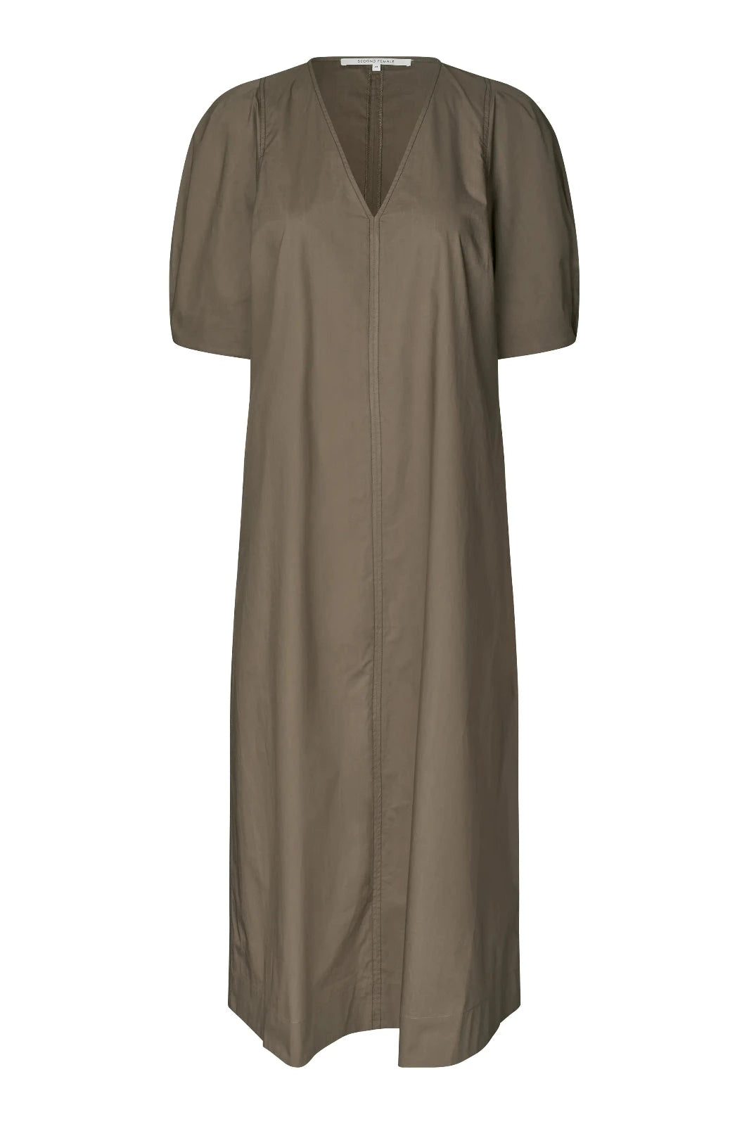 Second Female - Larkini SS Maxi Dress 60829 - 6129 Canteen Kjoler 